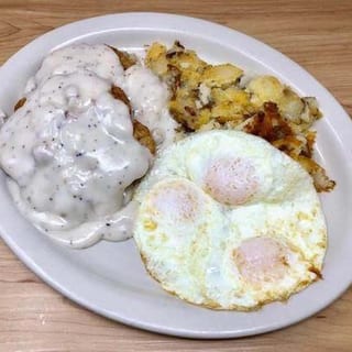 Country Fried Steak and Eggs