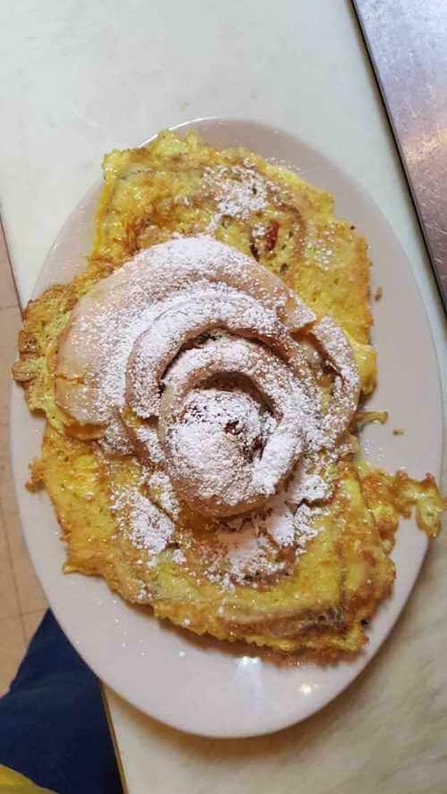 Cinnamon Roll French Toast.