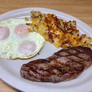 Sirloin Steak and Eggs