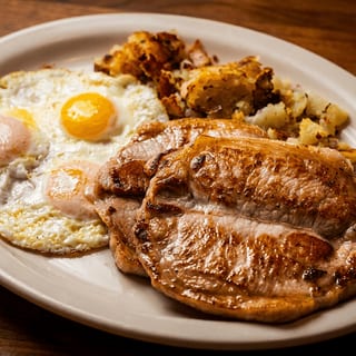 Pork Chops and Eggs